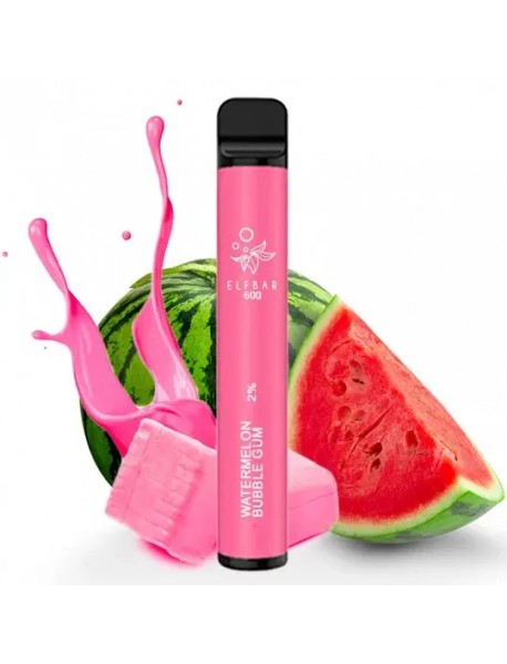 Elf Bar Pepene Rosu Bubble Gum, 600 pufuri, 20mg