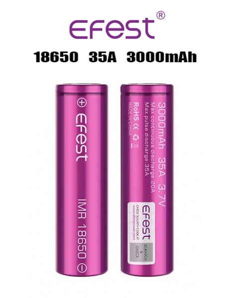 Acumulator 18650 3000 mAh 35A - Efest 