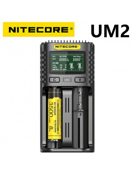 Incarcator acumulatori Nitecore UM2, priza si USB