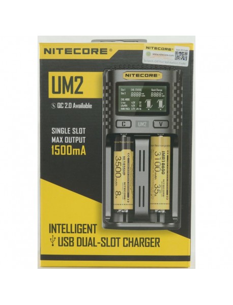 Incarcator acumulatori Nitecore UM2, priza si USB