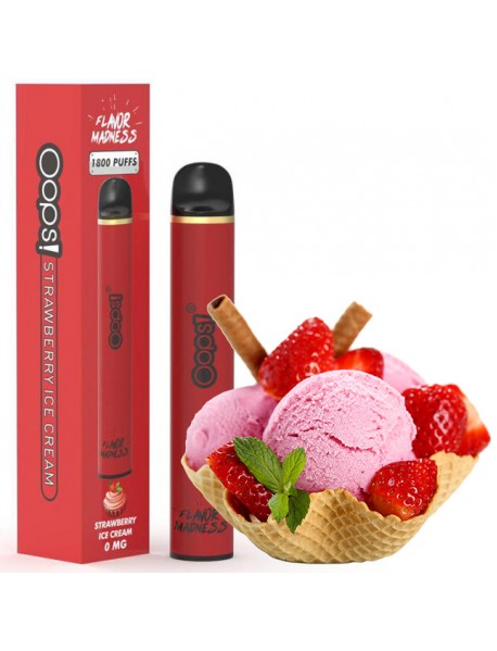Puff Bar Inghetata cu Capsuni Oops! - 6ml 0mg 1800pufs