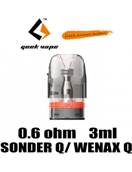 Cartus Geekvape Sonder Q/ Wenax Q 0.6ohm 3ml