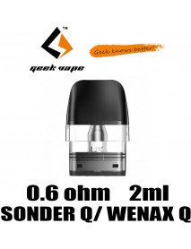 Cartus Geekvape Sonder Q/ Wenax Q 0.6ohm 2ml