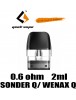 Cartus Geekvape Sonder Q/ Wenax Q 0.6ohm 2ml
