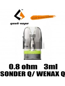 Cartus Geekvape Sonder Q/ Wenax Q 0.8ohm 3ml