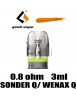 Cartus Geekvape Sonder Q/ Wenax Q 0.8ohm 3ml