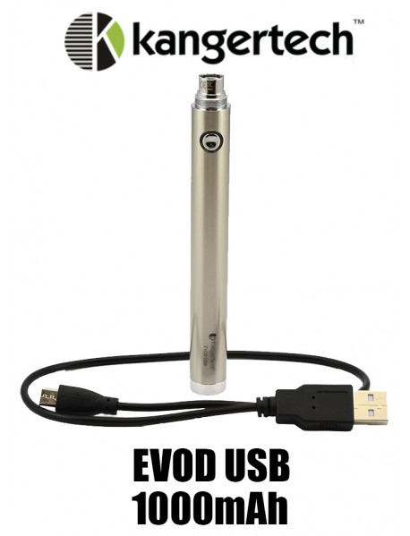 Baterie USB EVOD 1000mAh - inox