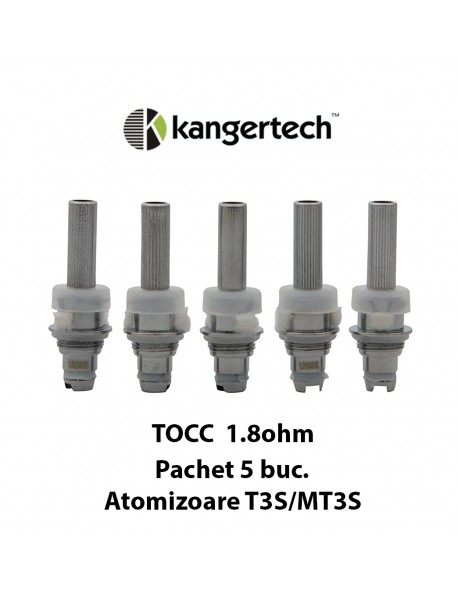 5 X Kanger TOCC T3S/MT3S 1.8 ohm