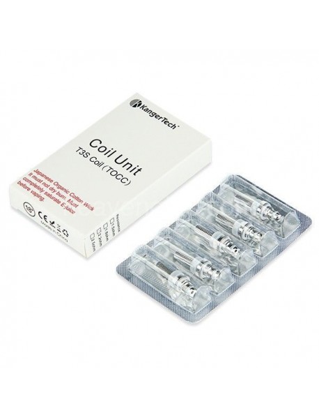 5 X Kanger TOCC T3S/MT3S 1.8 ohm