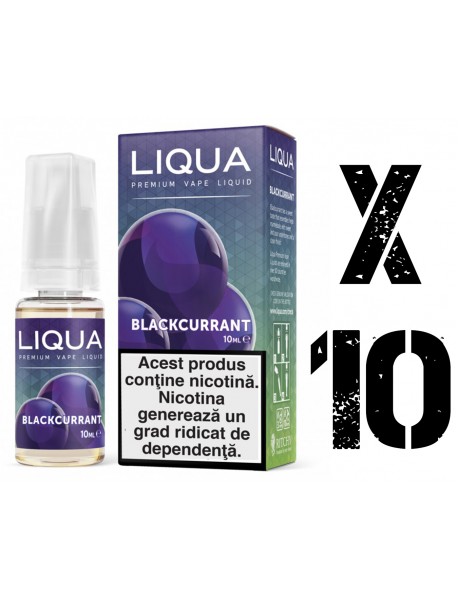 Pachet PROMO 10 x Liqua Coacaze Negre 10ml