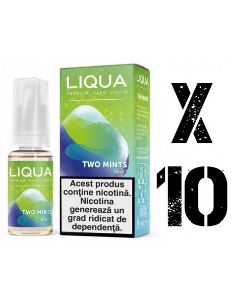 Pachet PROMO 10 x Liqua Two Mints 10ml