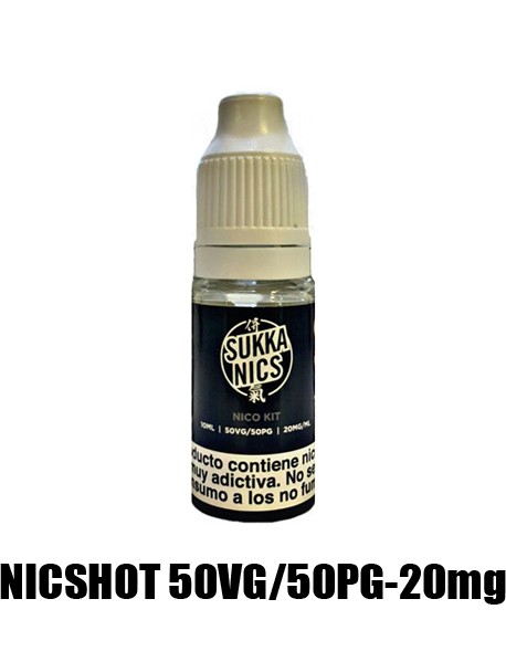 Nicshot nicotina Sukka 20 mg/ml , 10ml - 50VG 50PG