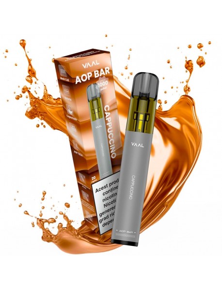 VAAL AOP BAR - Capuccino, 1000 pufuri, 20mg nicsalt
