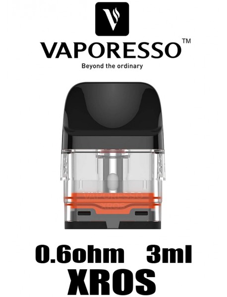 Cartus Vaporesso XROS 0.6ohm, 3ml