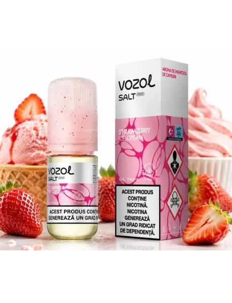 Vozol Salt 10ml 20mg – Strawberry Ice Cream Vozol Salt 10ml 20mg – Strawberry Ice Cream